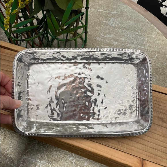 WILTON ARMETALE SILVER RECTANGLE TRAY - Picture 3 of 7